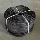 Nylonové lano čierne